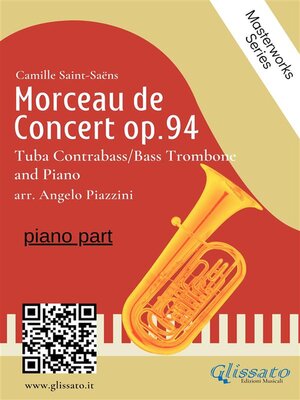 cover image of (piano part) Morceau de Concert op.94 for Tuba or Bass/Contrabass Trombone and Piano